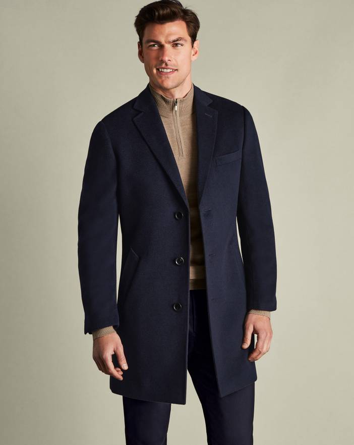 Men's Charles Tyrwhitt Overna coat | Charles Tyrwhitt