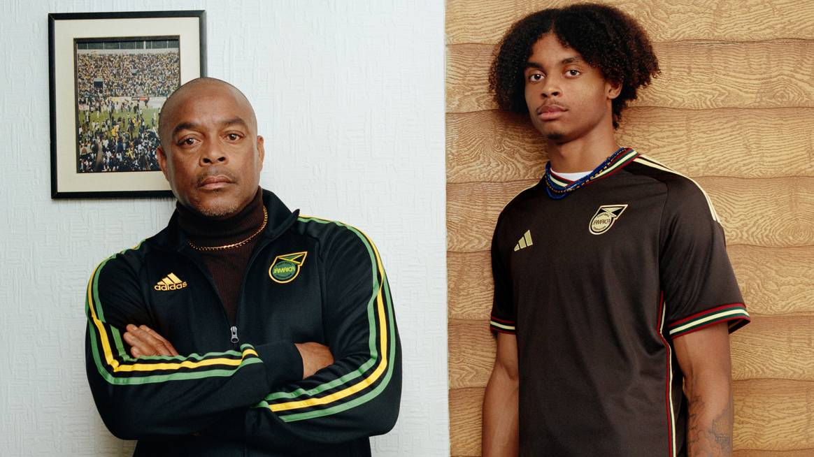 Image: Adidas; Jamaican Football Federation kits designed by Wales Bonner