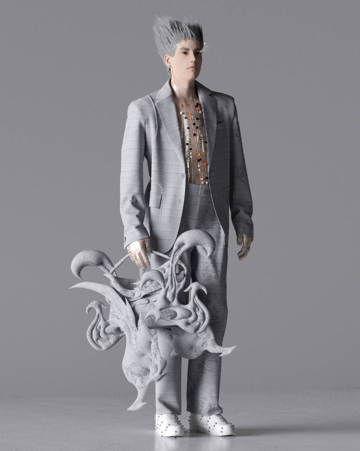 Image: Feng Chen Wang AW22, Shanghai Fashion Week