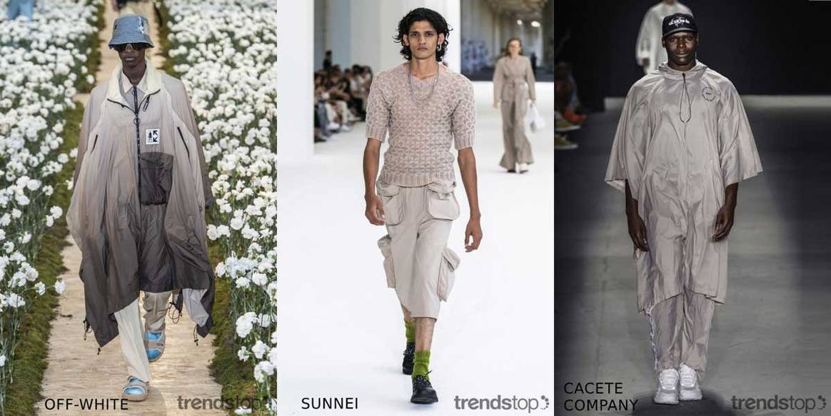 Imágenes cortesía de Trendstop, de izquierda a derecha: Blanco
roto, Sunnei, Cacete, todas la temporada Primavera Verano 2020.