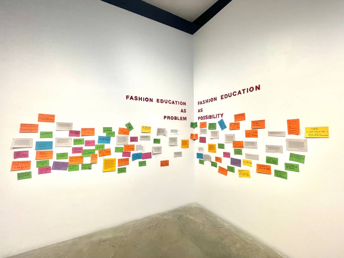 2023. Interactive installation during Fashion Education Week at Parsons, New York.