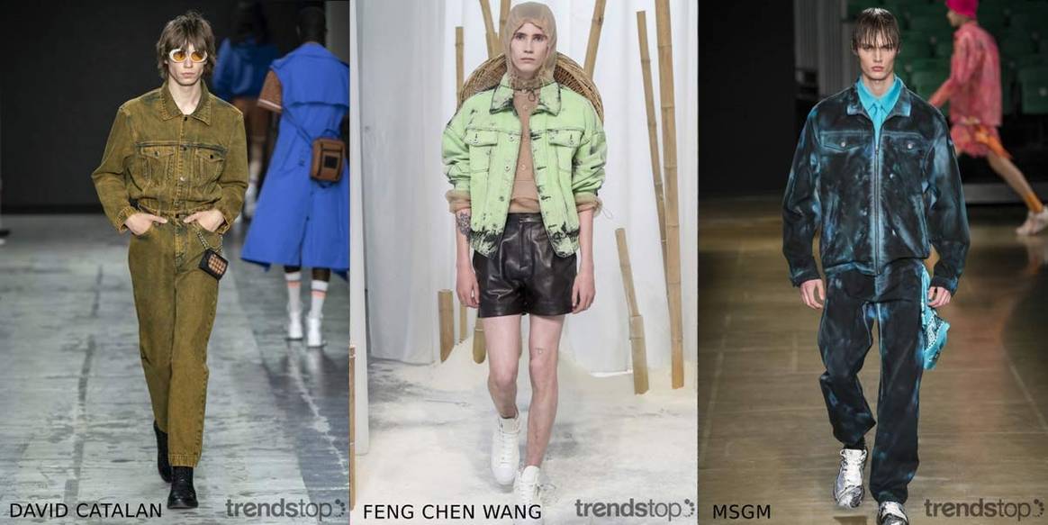 Imágenes cortesía de Trendstop, de izquierda a derecha: David
Catalan, Feng Chen Wang, MSGM todas de la temporada Primavera Verano 2020.