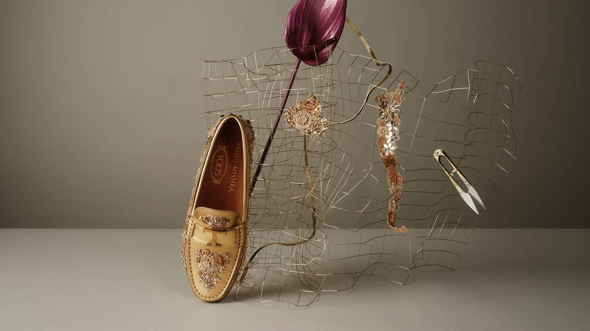 Rahul Mishra x Tod's shoes and accessories collection.