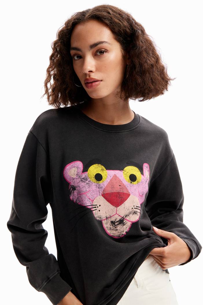 Distressed Pink Panther sweatshirt | Desigual