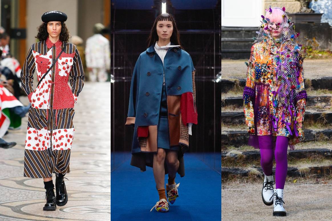 FW22-collecties (van links naar rechts):
 Kenzo, Kolor en Kidill