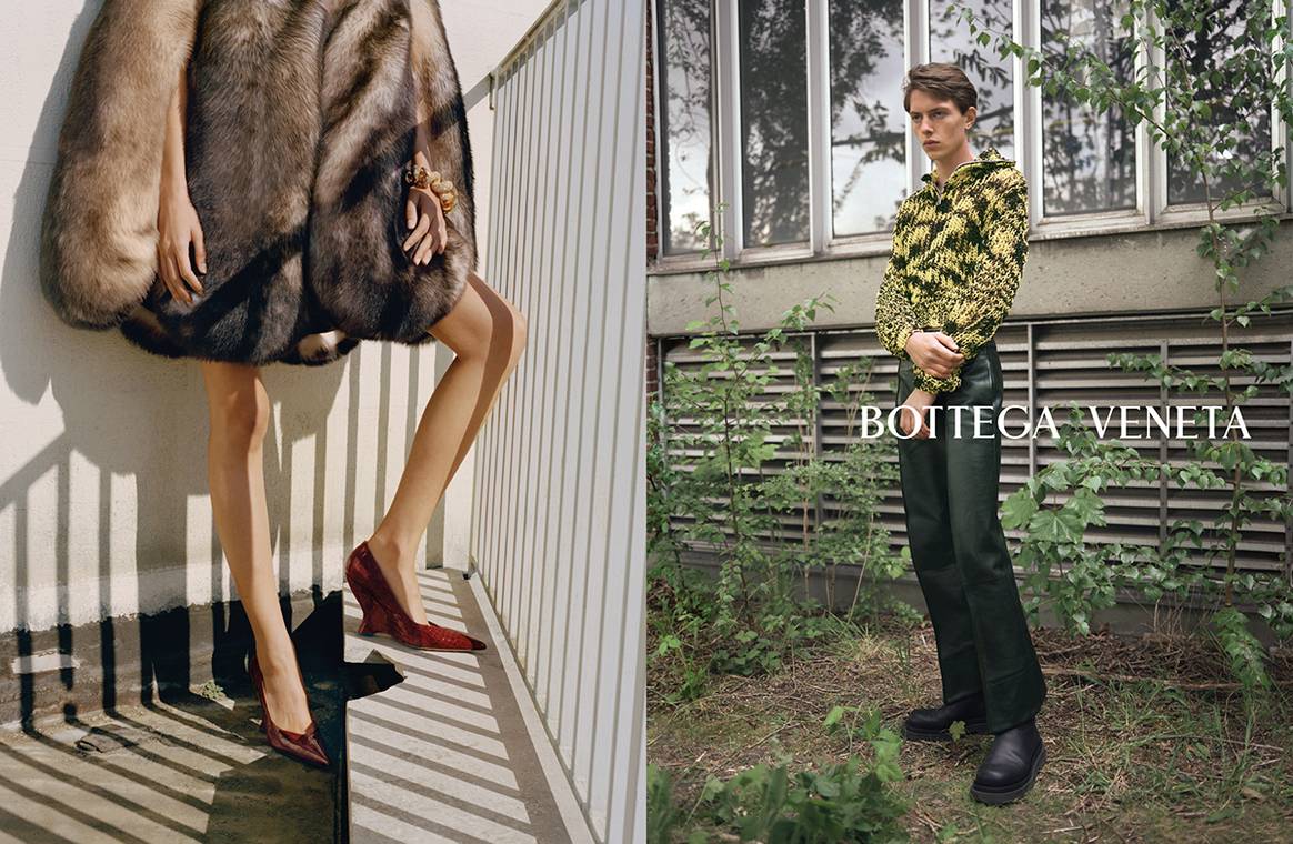 Photo Credits: Colección de Bottega Veneta para la temporada de Invierno de 2022, fotografía de campaña.