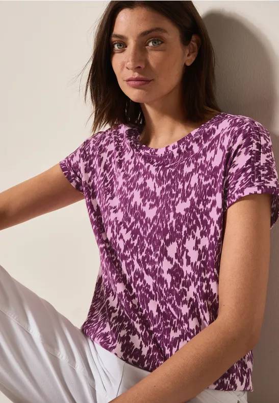 T-Shirt mit Minimal Print | CECIL