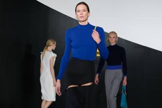 Minimalism with a twist: Simone Bellotti presents his debut at Jil Sander