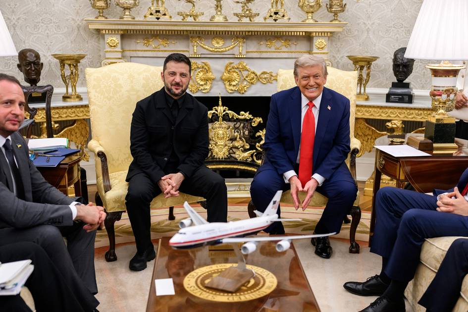Trump and Zelenskyy fashion meeting