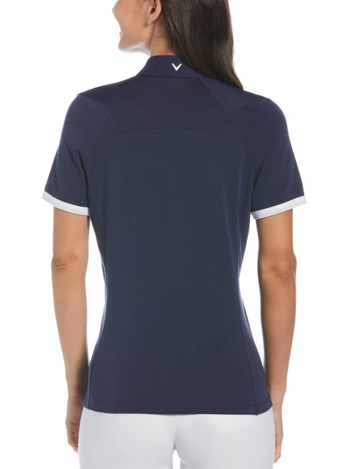 Women's Swing Tech™ Asymmetrical Color Block Golf Polo Shirt | Callaway