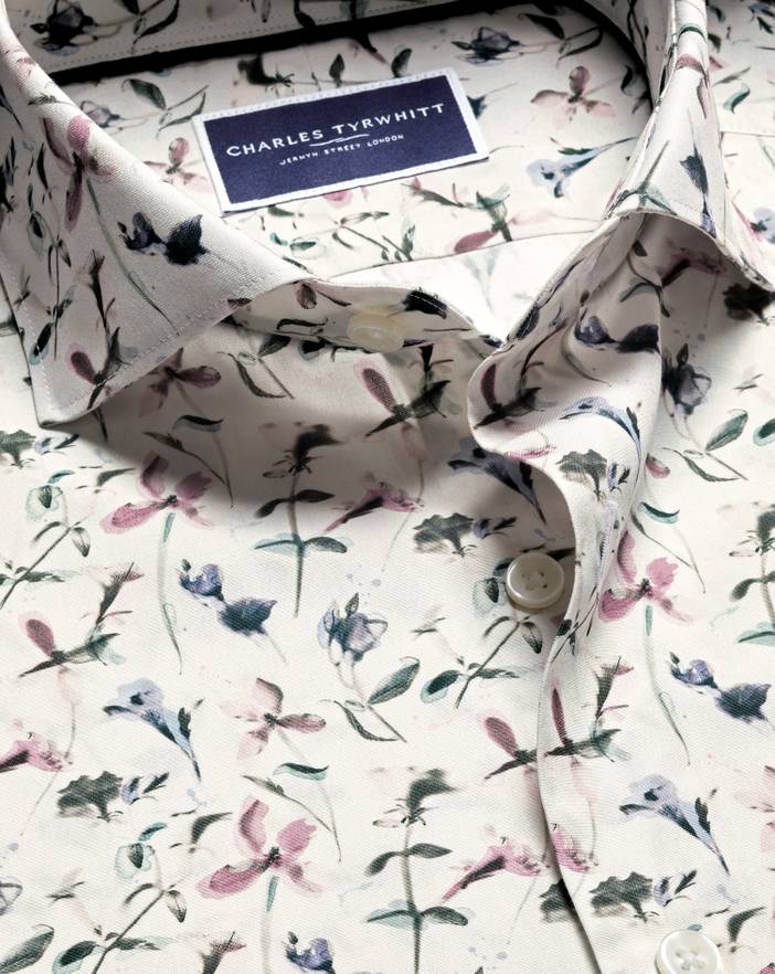 Men's Charles Tyrwhitt Made With Liberty Fabric Semi-Cutaway Floral Shirt | Charles Tyrwhitt