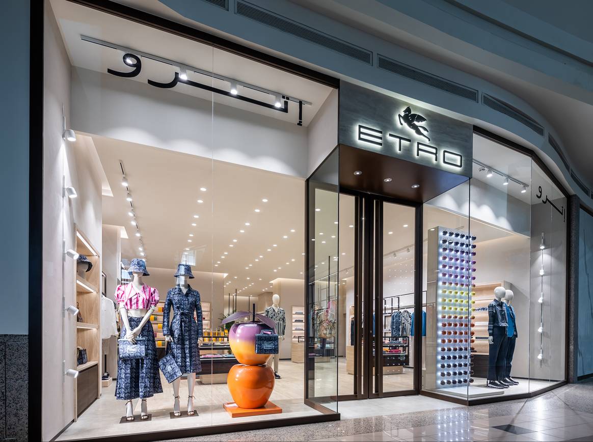 Magasin Etro, Riyad, en Arabie Saoudite. Courtesy of Etro