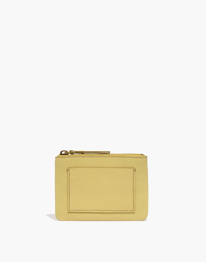 The Small Travel Zip Pouch in Leather | Madewell