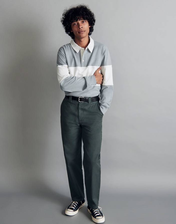 Rugby Long-Sleeve Polo Shirt | Madewell