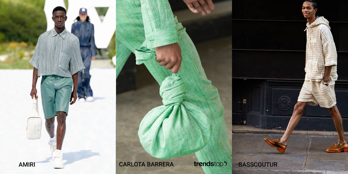Materialtrends der Herrenmode Frühjahr/Sommer 2023
