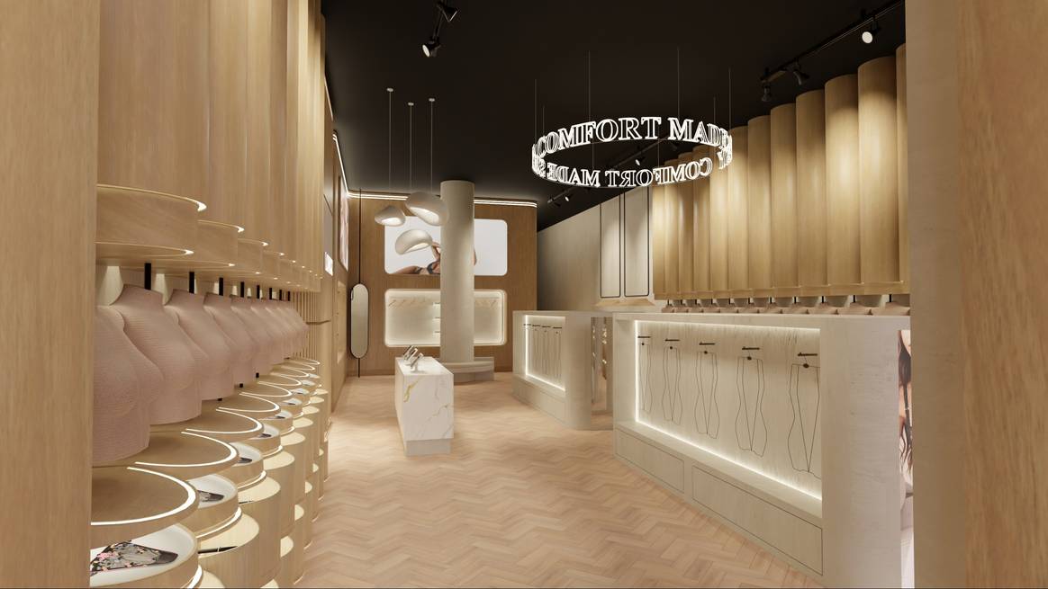 Rendering des Lounge-Stores in London