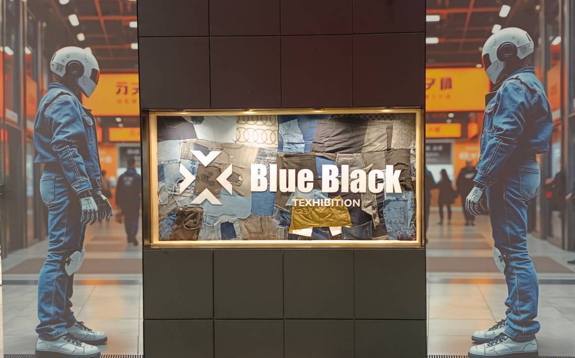 Die BlueBlack Denim Area.