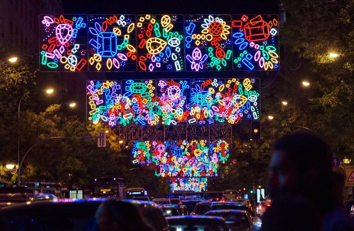 Photo Credits: Iluminación navideña de Madrid creada por Duyos en el marco de la colaboración establecida con Acme. Fotografía de cortesía.