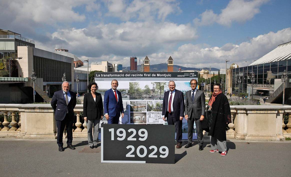 Presentación de los proyectos ganadores para la primera fase de la renovación del recinto ferial de Montjuïc.