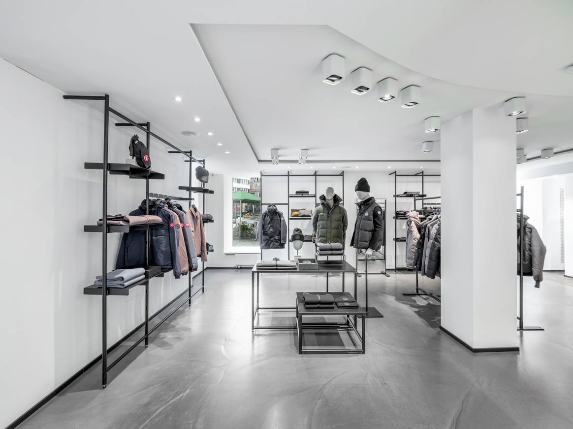 Ein Pop-up von Canada Goose in Zürich