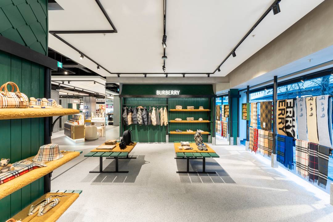 Burberry pop-up à Flannels Leeds (Royaume-Uni).