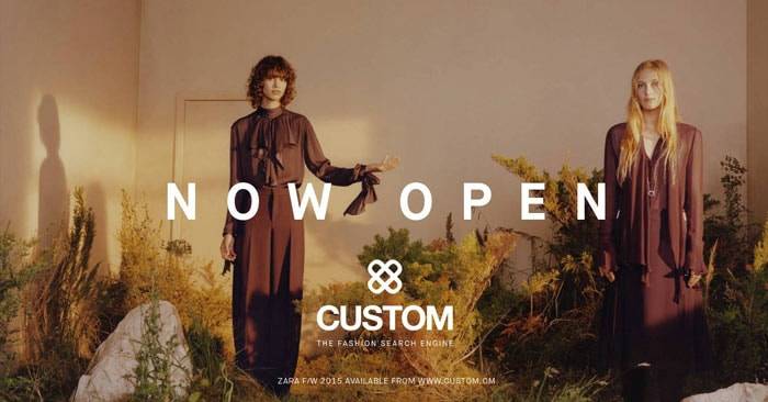 Custom, the bespoke fashion search engine is now 'Open for business'