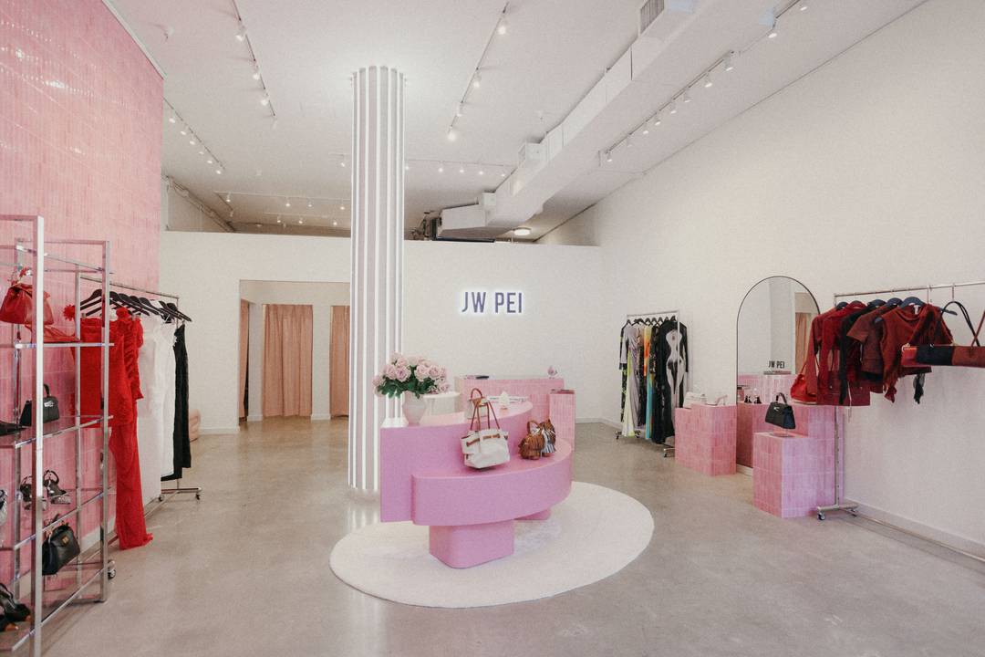 Interior of JW PEI debut pop-up in NYC