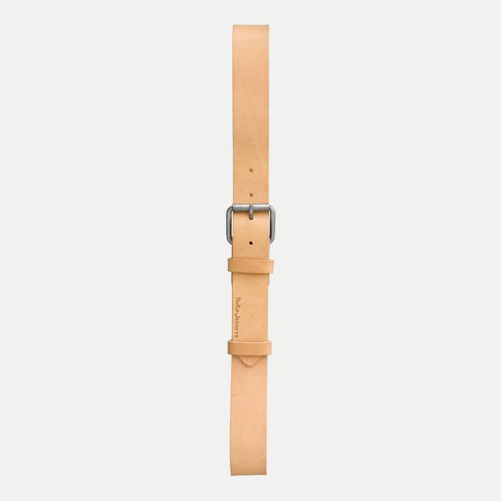 Pedersson Leather Belt Natural Men's Organic Belts 75 cm Sustainable Clothing | Nudie Jeans
