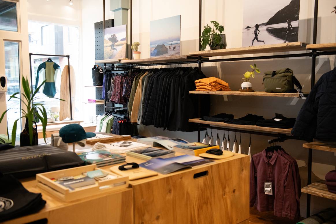 Finisterre retail store in partnership with Maine Surfers Union in Portland, Maine