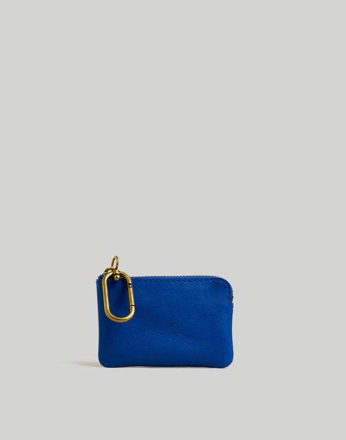 The Leather Carabiner Mini Pouch | Madewell