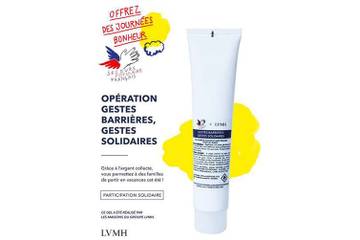 LVMH fait don de tubes de gel désinfectant au Secours Populaire Français