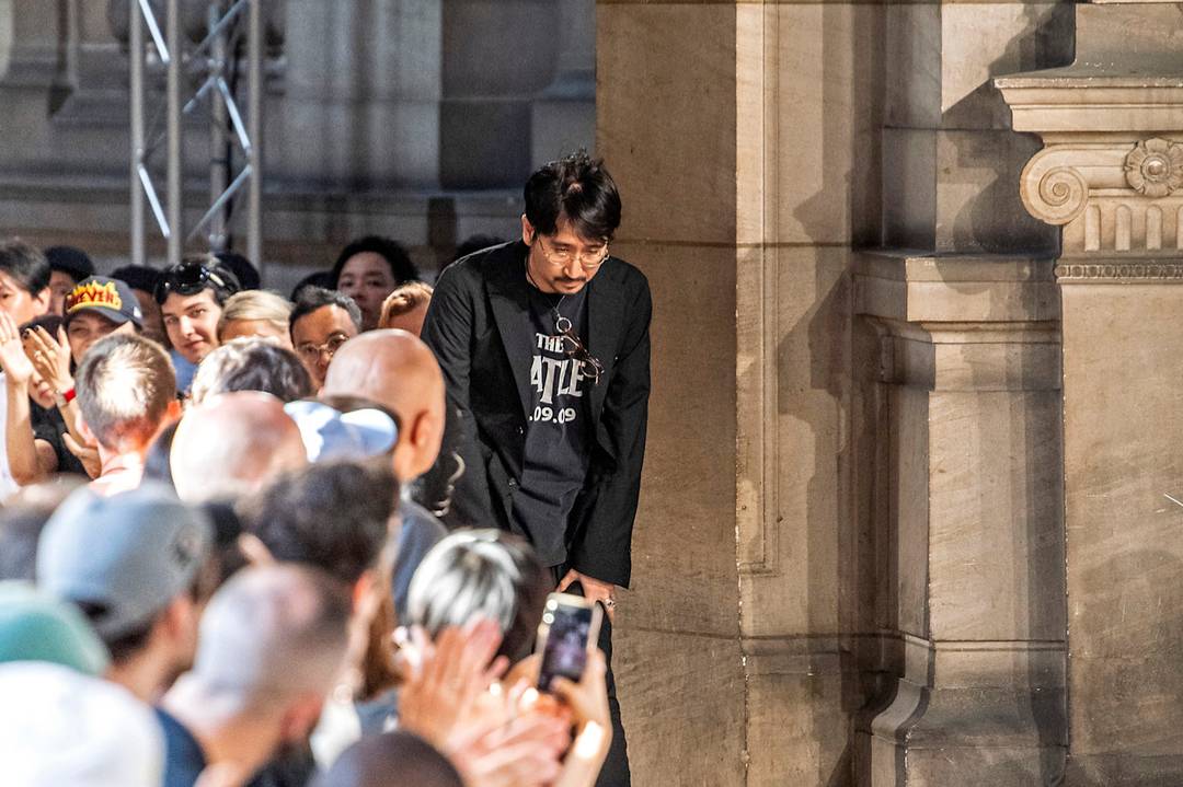 Takahiro Miyashita at the finale of TakahiromiyashitaTheSoloist's SS20 show.