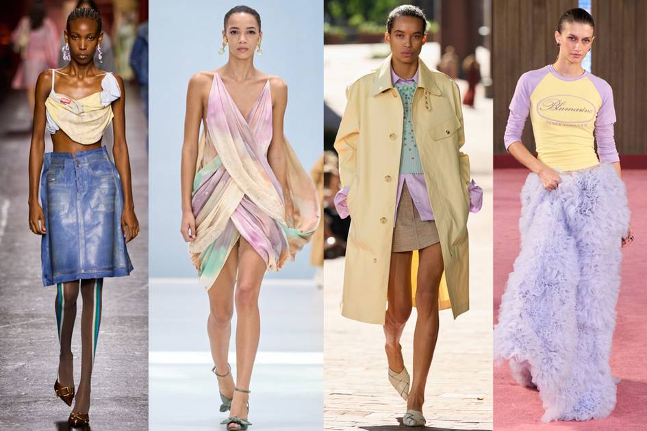 SS27 Color Trend: Visual ASMR and harmonious pastels shown at Bottega Veneta, Dior and more