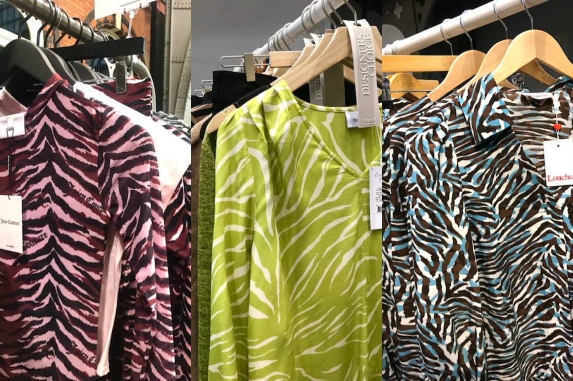 Zebraprints auf der Messe Just Around the Corner in den
Kollektionen von Juicy Couture, Fransa und Louche. Bild:
FashionUnited