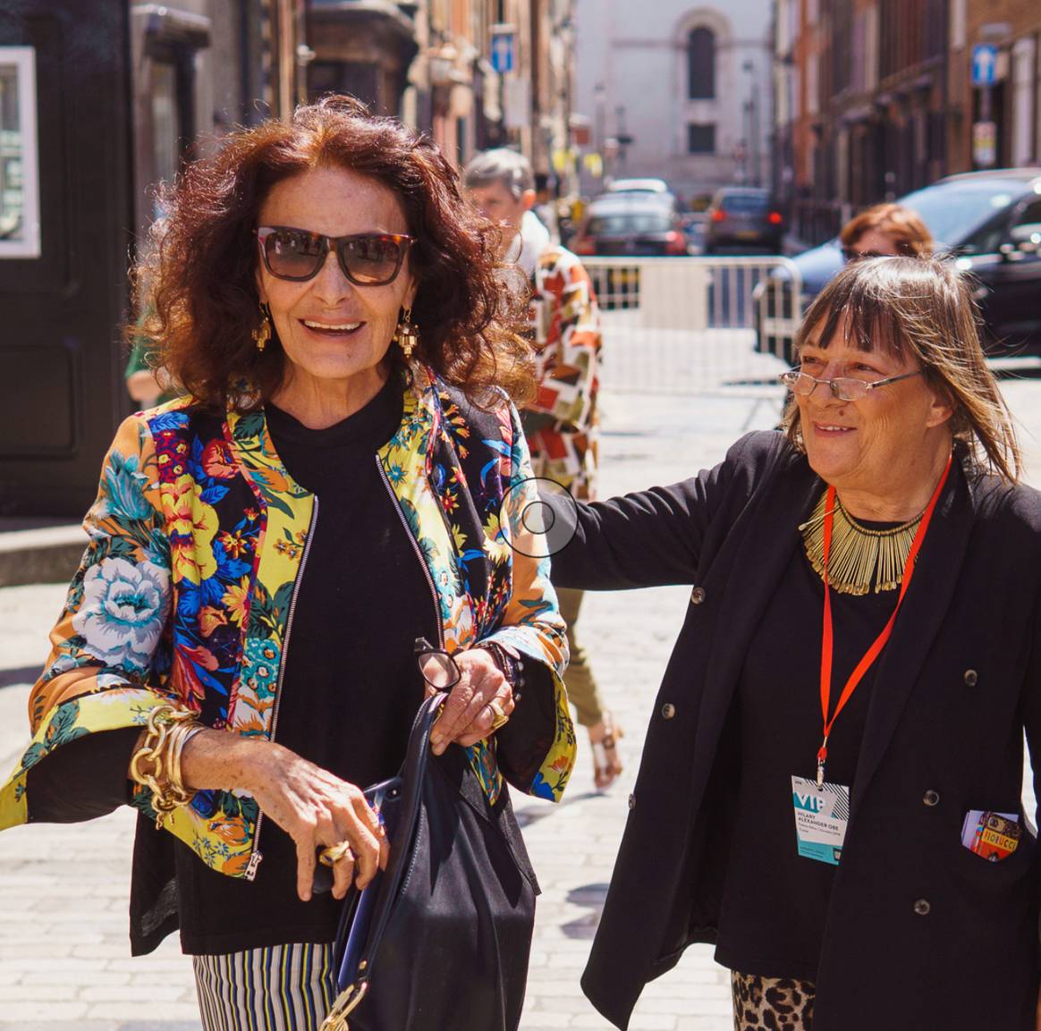 Image: Graduate Fashion Foundation; Hilary Alexander with Diane Von Furstenberg