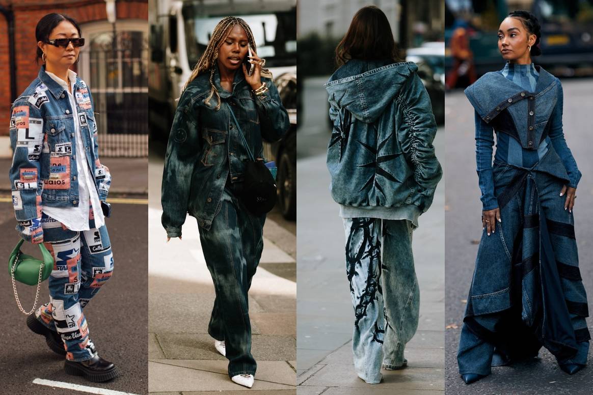 SS25 street style en LFW: El denim no es solo denim.