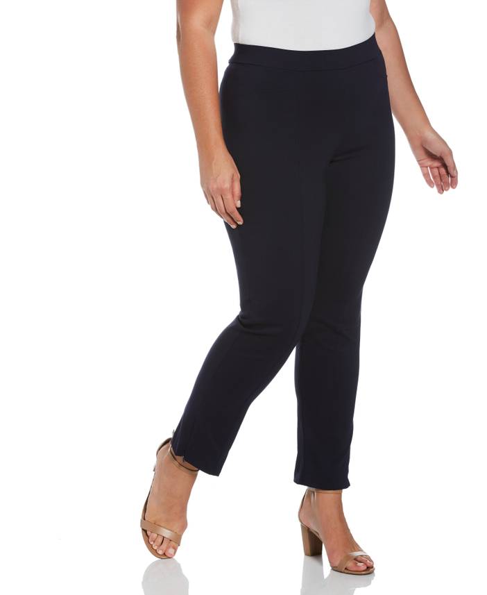Women's Plus Size Stretch Slim Leg Front Seam Pants - Comfort Fit | Rafaella