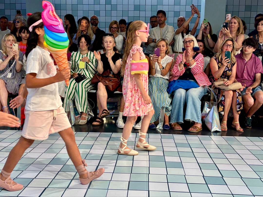 Défilé au salon Pitti Bimbo, le 25 juin 2026.