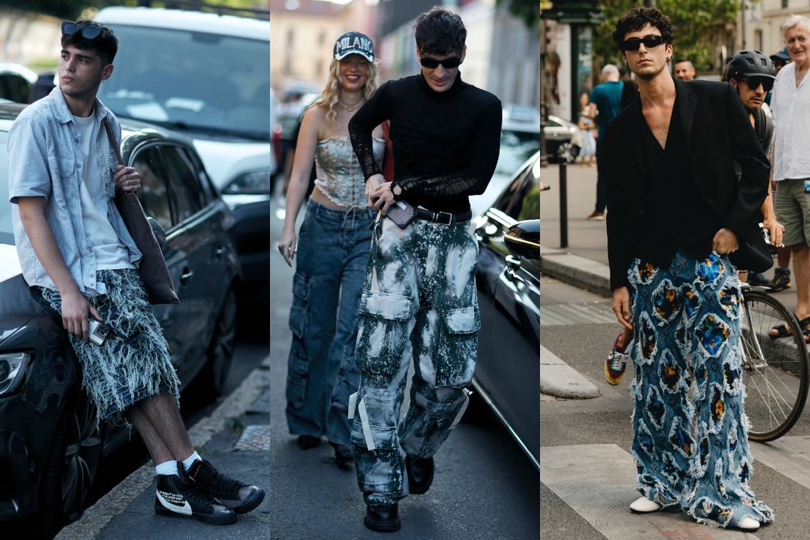 Fetzige Hosen in Paris und Mailand