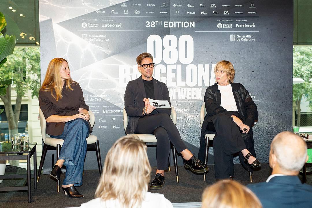 Acto de presentación de la 38ª edición de 080 Barcelona Fashion, el 30 de septiembre de 2026 en Barcelona.