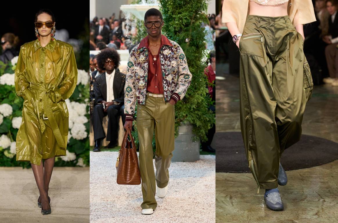 Meadowland Green: Saint Laurent SS26 - Ready to Wear, Amiri SS26 - Menswear & Hui SS26 - Ready to Wear