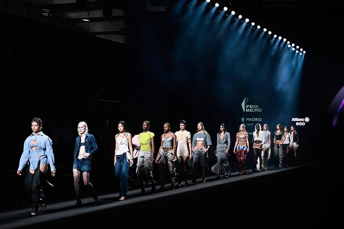 Alejandre, presentación de la colección “Core” desde la pasarela Allianz Ego de la 80ª edición de MBFW Madrid, el 15 de septiembre de 2024.