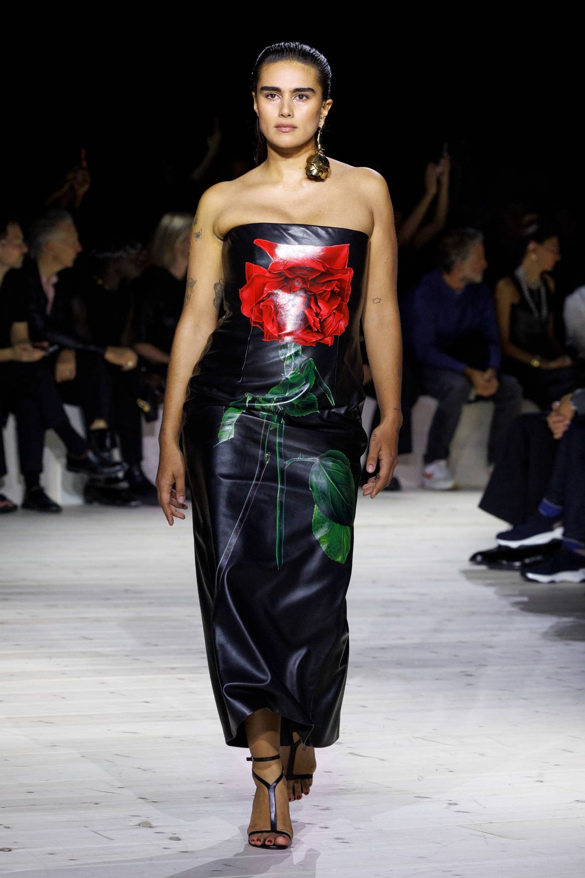 Alexander McQueen SS24 Leather Dress