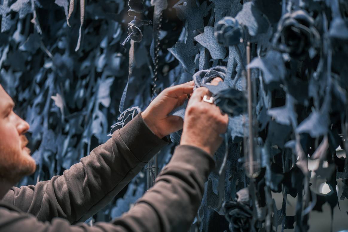 AllSaints x Ian Berry window installation