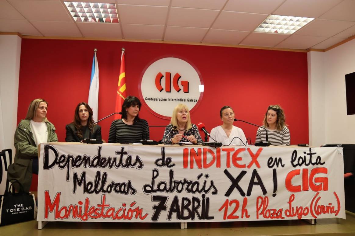 Rueda de prensa de la CIG del viernes 22 de marzo de 2024.