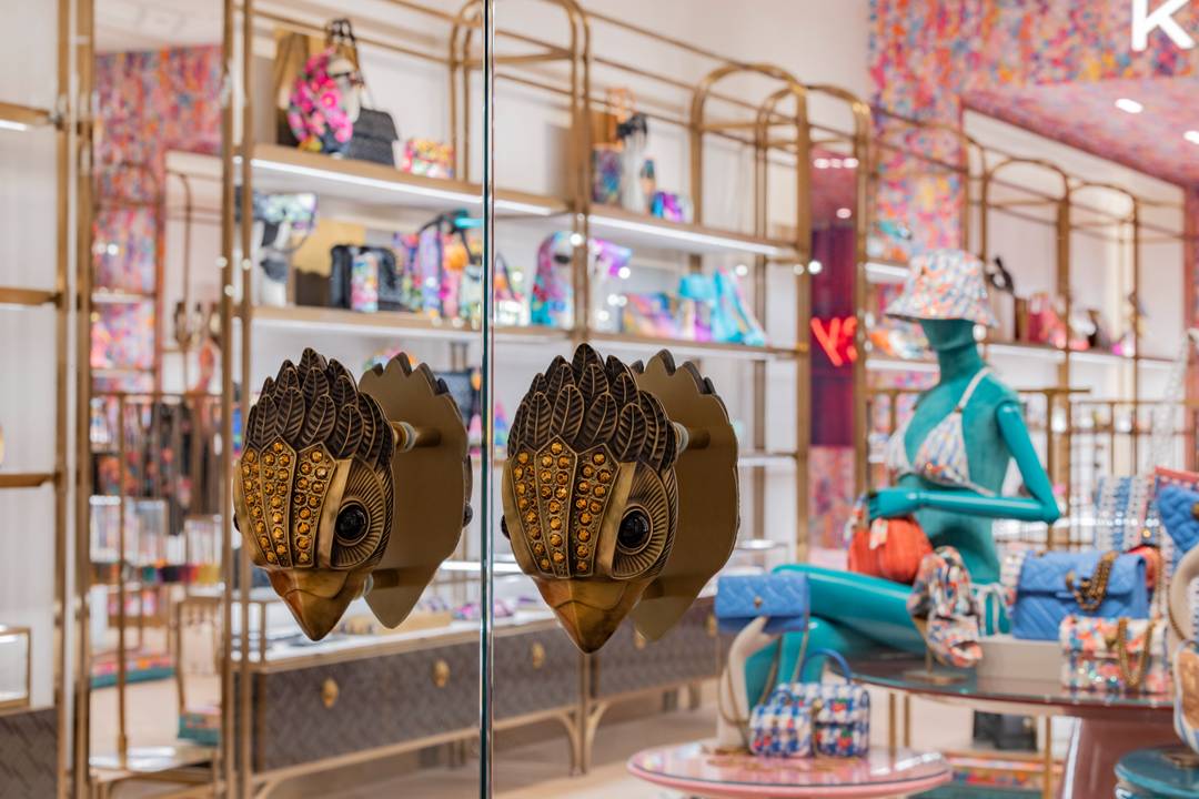 Interior of Kurt Geiger's debut store in Aventura Mall, Miami