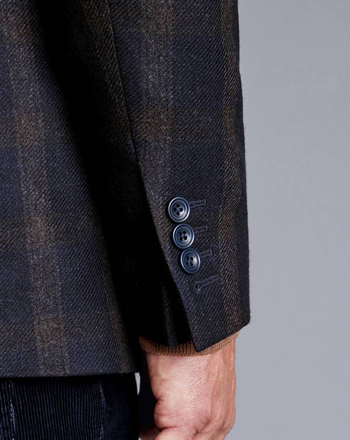 Men's Charles Tyrwhitt Luxury Italian Checkered na Jacket | Charles Tyrwhitt