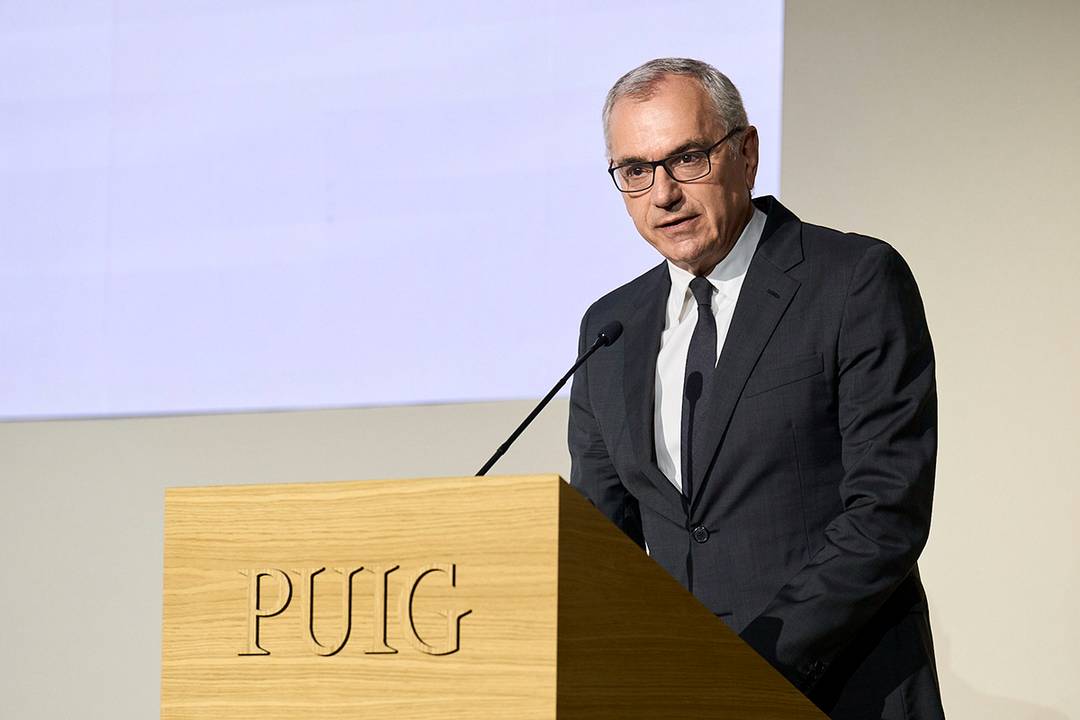 Marc Puig, presidente ejecutivo de Puig, durante la Junta General de Accionistas de 2025.