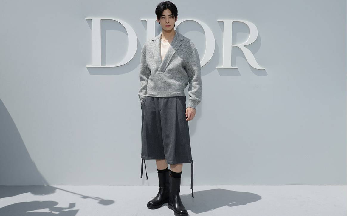 Crédits: MEN’S SPRING-SUMMER 2024 FASHION SHOW © Dior – All rights reserved Cha Eun-woo