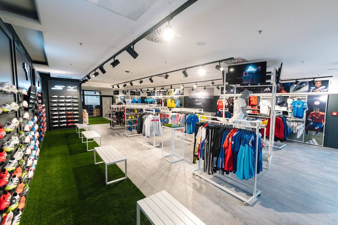 Blick in den neuen Absolute-Teamsport-Store in Maribor